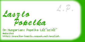 laszlo popelka business card